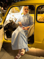 Baby Blue Shirt Dress
