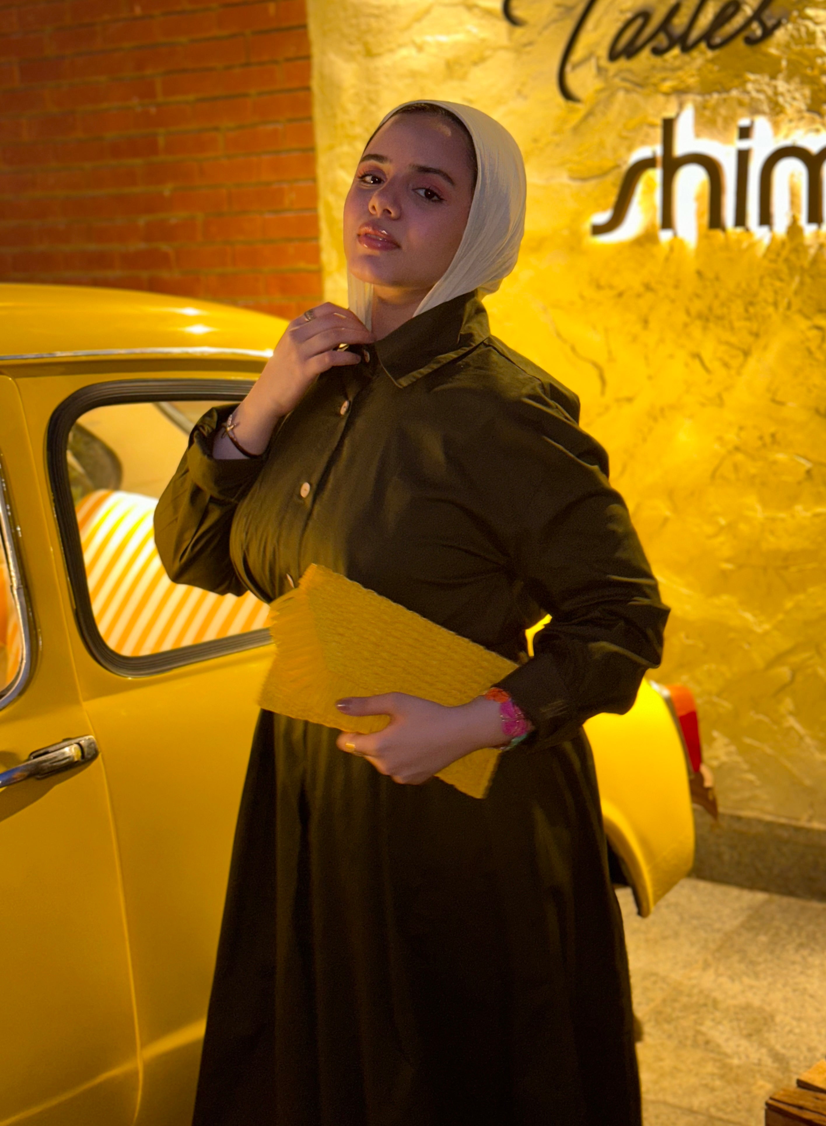 Olive Shirt Dress
