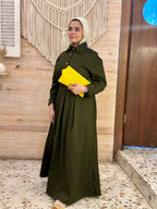 Olive Shirt Dress
