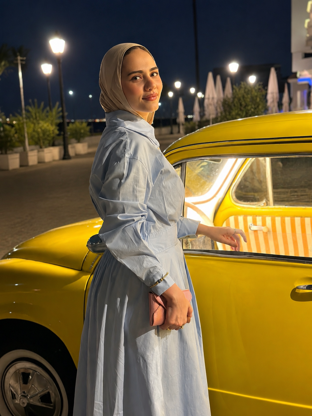 Baby Blue Shirt Dress