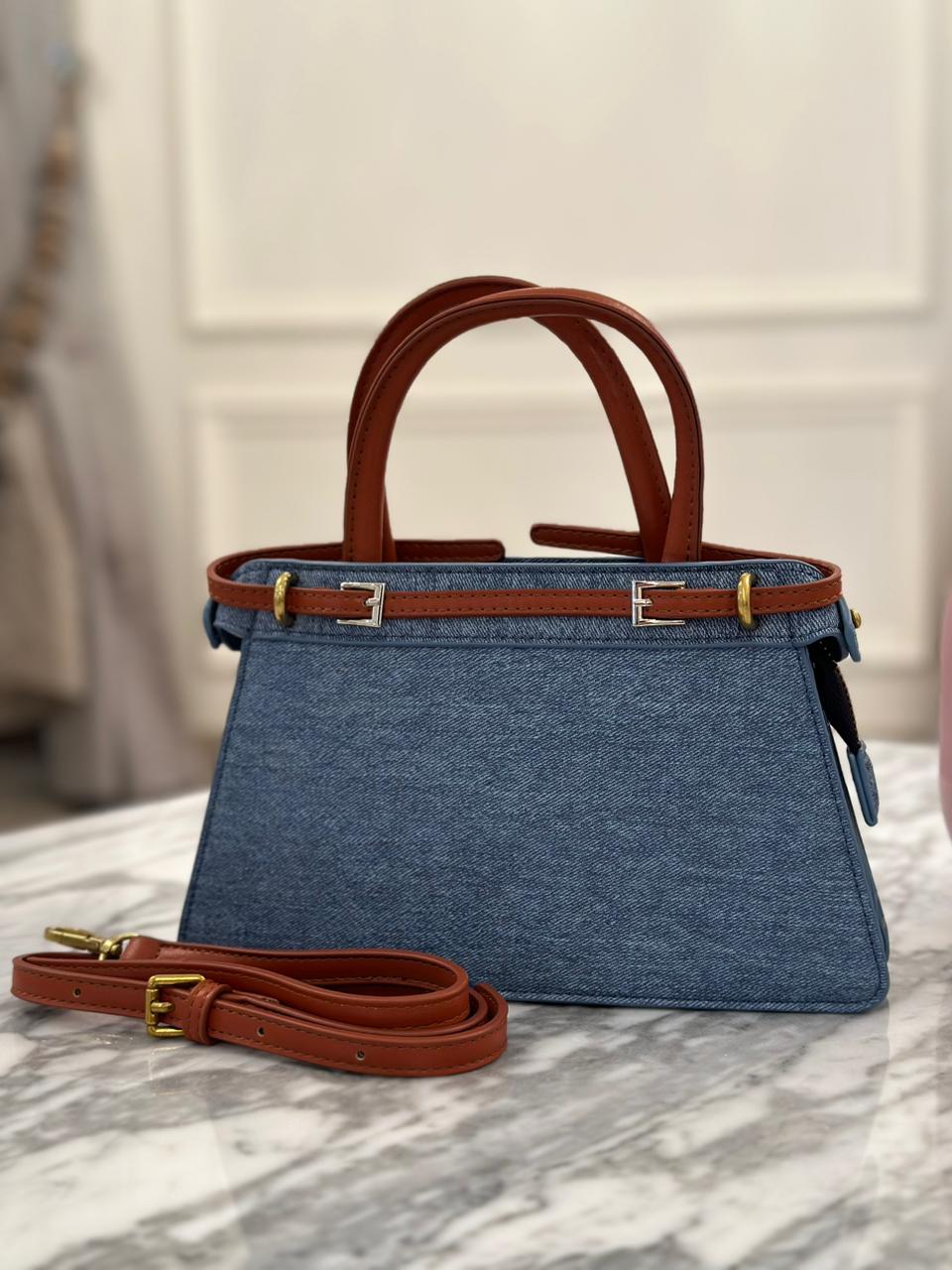 Denim & Camel Chic Bag