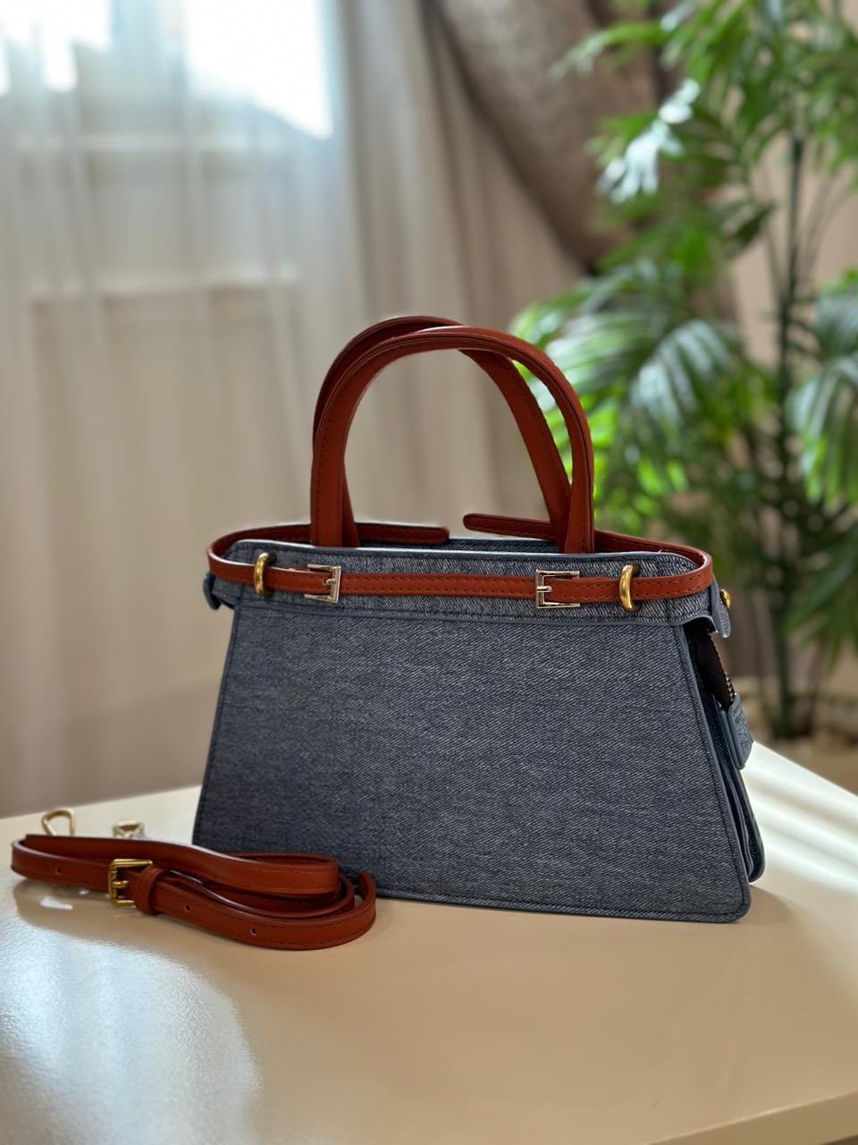 Denim & Camel Chic Bag