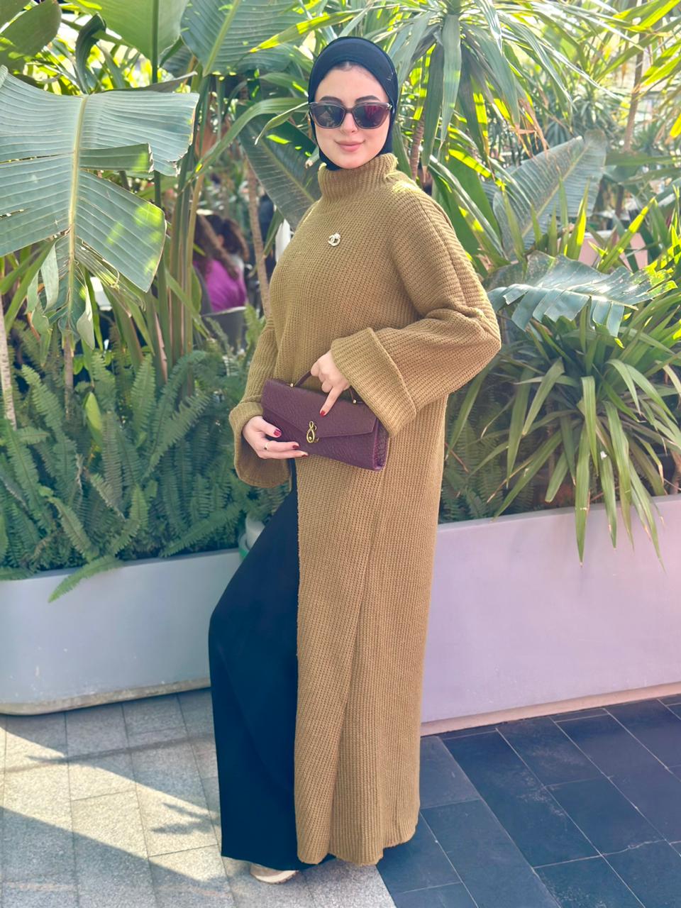 TULIP CUT DRESS - KHAKI