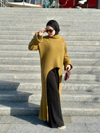 TULIP CUT DRESS - KHAKI